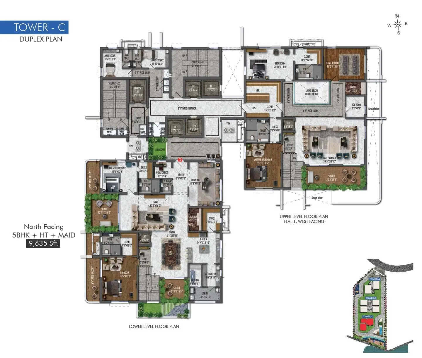 4 and 5BHK Luxury Apartments in Kokapet.
