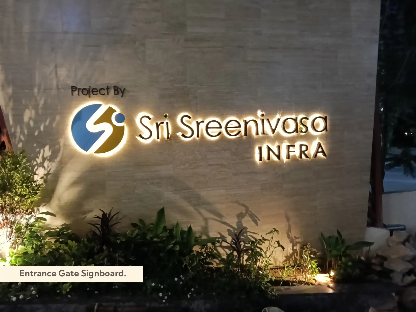 Gate Entrance signboard